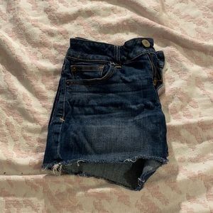 Dark wash shorts